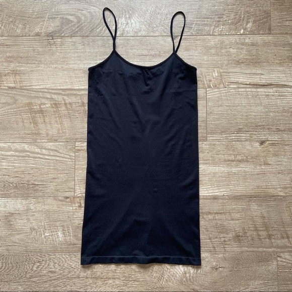 Black Bodycon Spaghetti Strap Dress size o/s - Picture 1 of 4